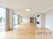 P5 Smíchov, Holečkova ul., nový luxusní mezonetový byt 5 + k.k., 212 m2 + terasy 111 m2, klimatizace, cena 129600 CZK / objekt / měsíc, nabízí 